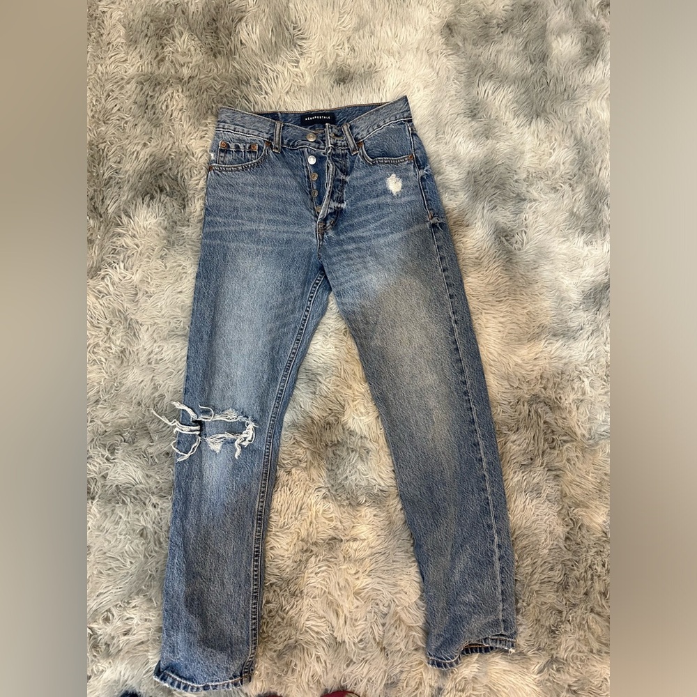 Aeropostale 90’s super straight high rise jeans - size 0
